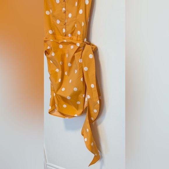 FOR LOVE & LEMONS TANGERINE AUBURN SARONG MINI DRESS , sz : medium - Picture 10 of 15